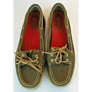 Women's 9.5M Sperry Top-Sider Suede Upper Animal‎ Print Casual Shoes